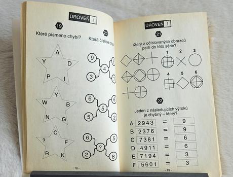 Kniha 'mensa, trénink iq 1', 286 úloh,