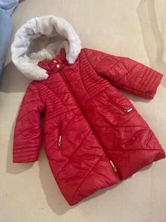 Nádherná bunda podšitá kožušinou, mayoral,98