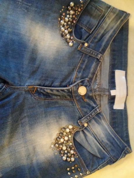 Luxusné elaticke skiny jeansy, s