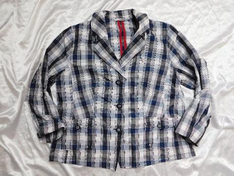 Damsky kvalitny karo blejzer/sako, 48