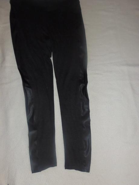 Legíny s koženkou na boku, 40