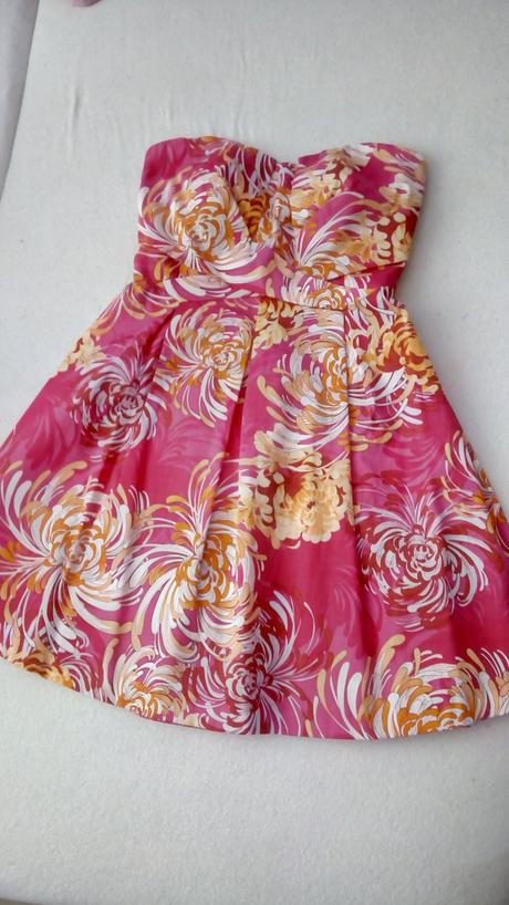 Šaty kvetové, orsay,38