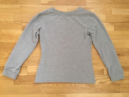 Sivá mikina 140/146, 140