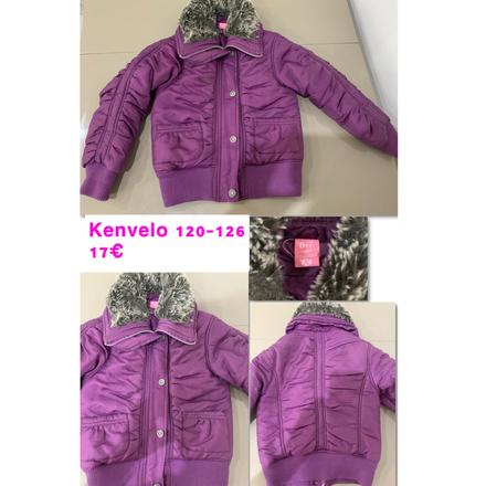 Fialová vetrovka s kožušinkou, kenvelo,122