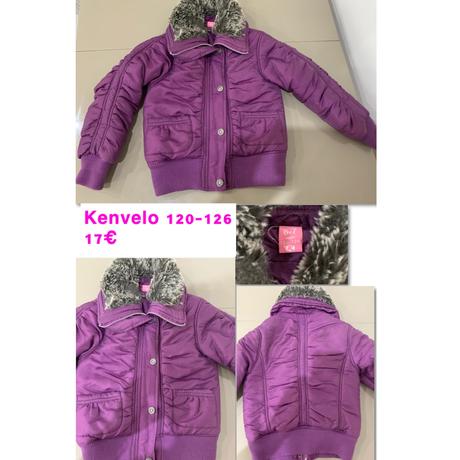 Fialová vetrovka s kožušinkou, kenvelo,122