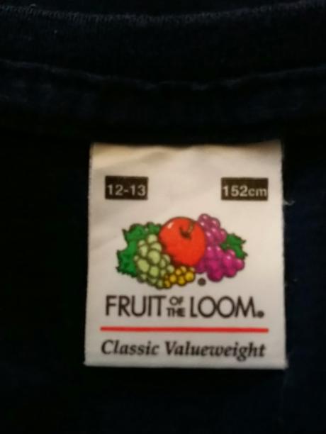 Chlapčenské tmavo modré tričko, fruit of the loom, 152
