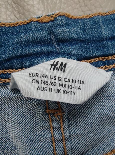 Riflové šortky veľ.146, zn. hm, h&m,146