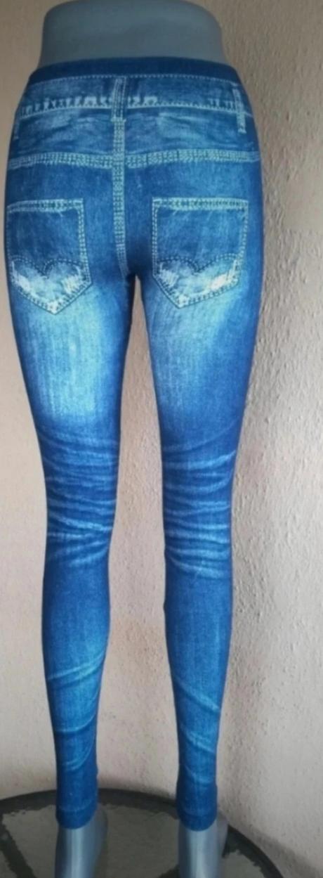 Legíny džínsový vzhľad, s/m, m / s