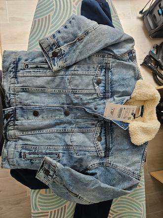 Zateplena riflova bunda zara 116, zara,116