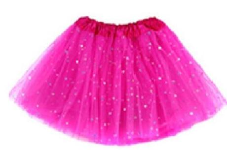Tutu sukna tylova s trbietkami  hviezdickami rozne, <50 - xs