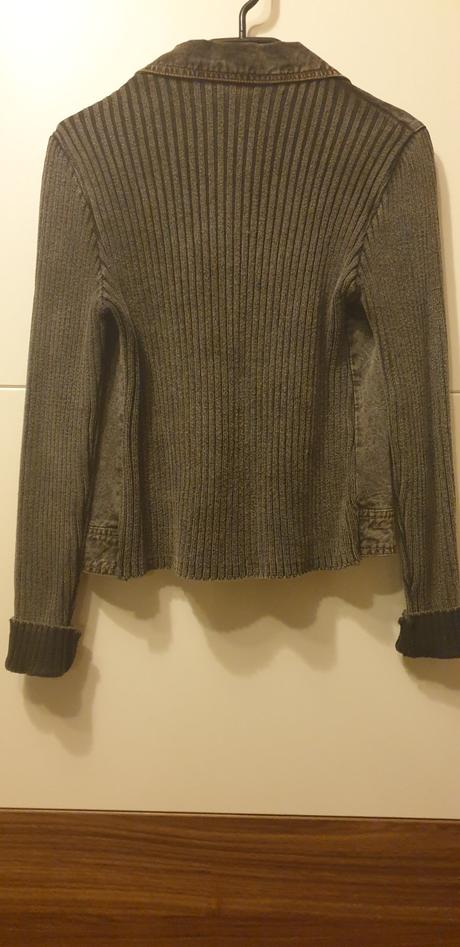 Riflová bunda s úpletom, m