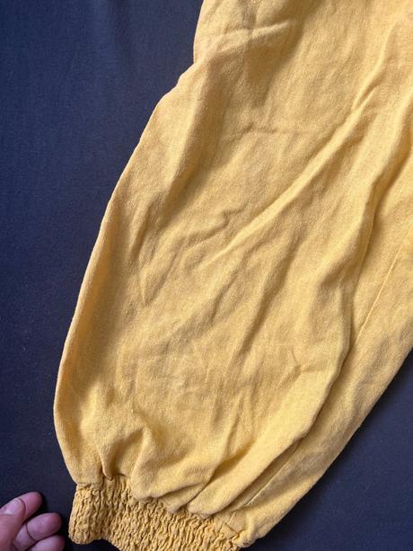 Ľanévé 3/4 ové nohavice, s