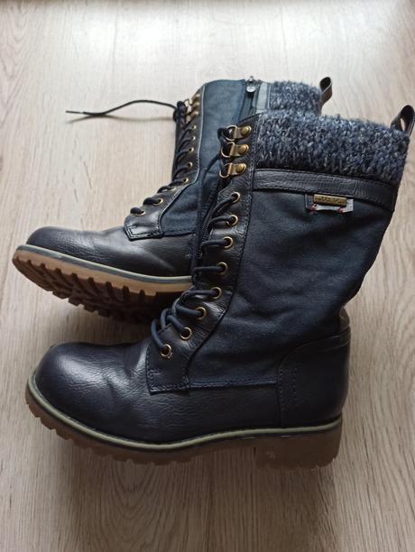 Zimne cizmy zateplene, nelli blu,33