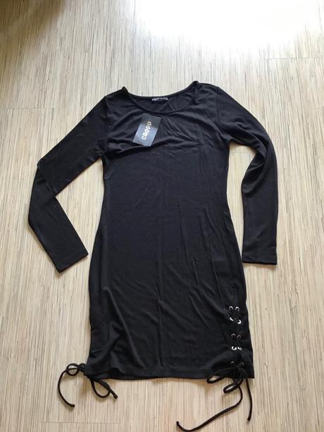 Úpletové saty cropp s visačkou, 36 / s