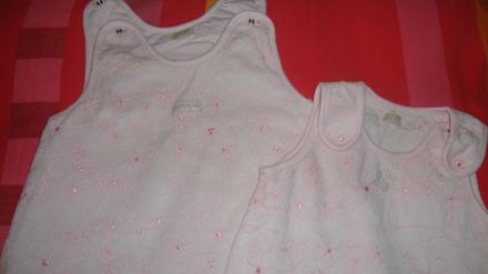 Dievčenský vak + dupačky, 74