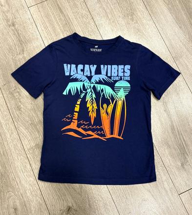 Palmové tričko veľ. 122/128, h&m,128