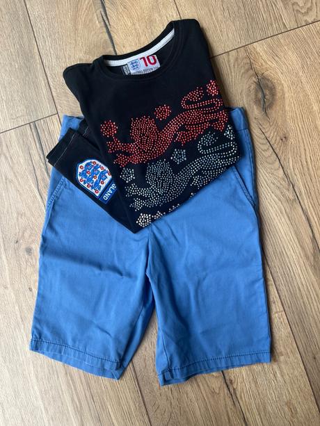 Sortky + tričko zdarma, h&m,134