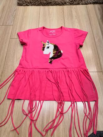 Tričko so strapcami 158/164, 158