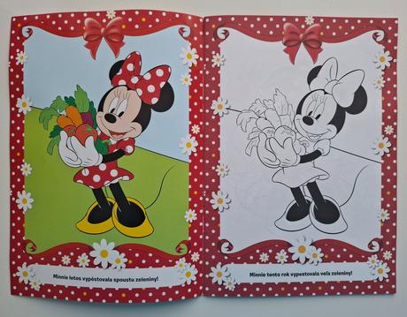 Omaľovánka disney "minnie", 