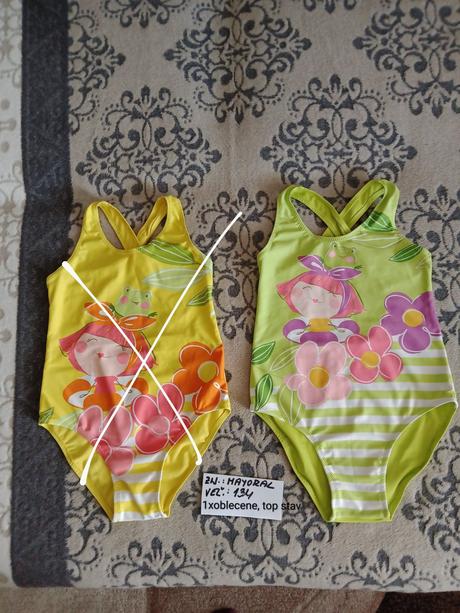 Dievčenské plavky zn.mayoral veľ.134, mayoral,134