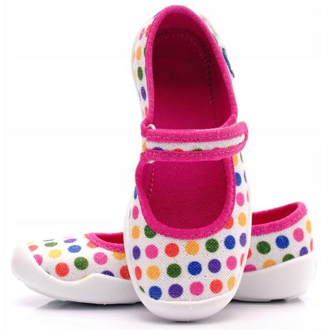 Dievčenské papuče blanka s bodkami 23221105, befado,25 - 30