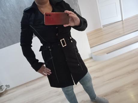 Elegantný kabát m/l, m