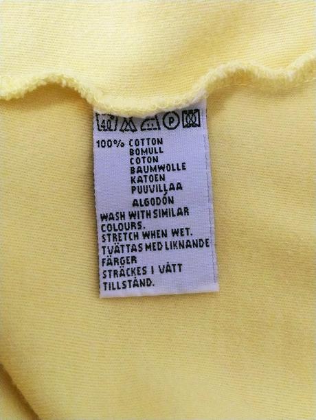 Dámsky bavlnený žltý top, label, s, s