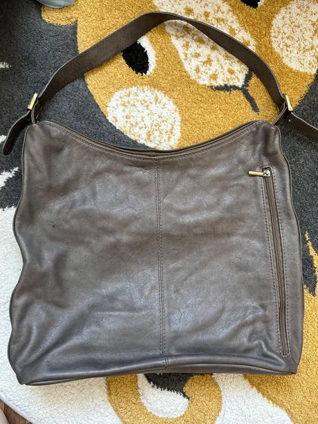 Hnedá kožená kabelka, 