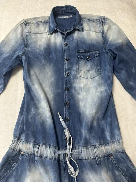 Denimový nohavicový overal zn. retro jeans oiginál, m