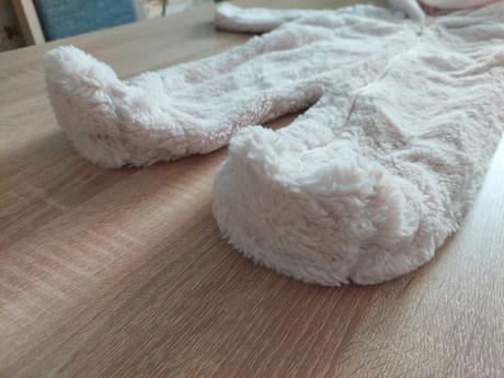 Teplý plyšový zimušný overal "jednorožec" veľ.74, marks & spencer,74