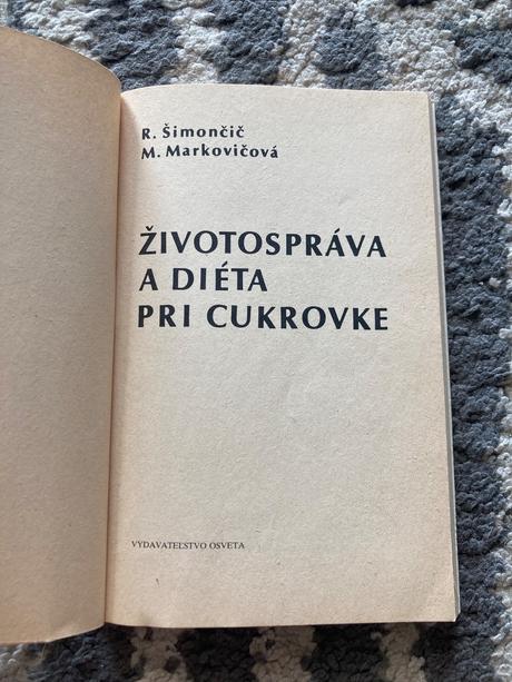 Životospráva a diéta pri cukrovke (1986), 