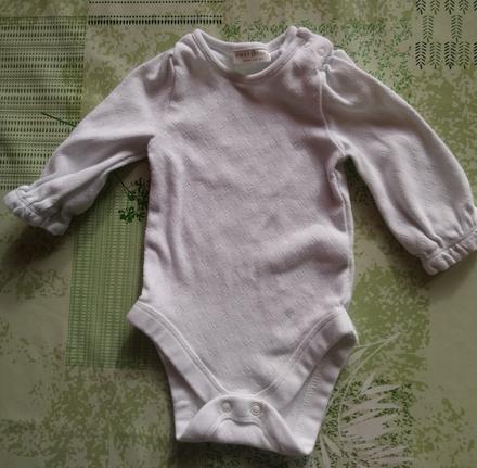 Biele body so srdiečkami, next, 0-3 mesiace, 56-62, next,62