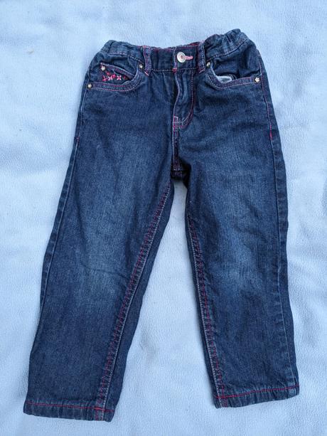 Dievčenské zateplené nohavice 98/104, tchibo,98