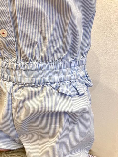 Dievčenský pásikavý letný overal overkids (5r.), 110