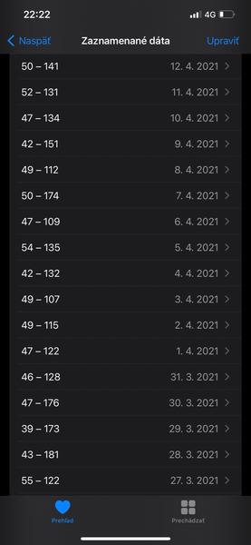 Náhle zmeny pulzu (tachykardia)