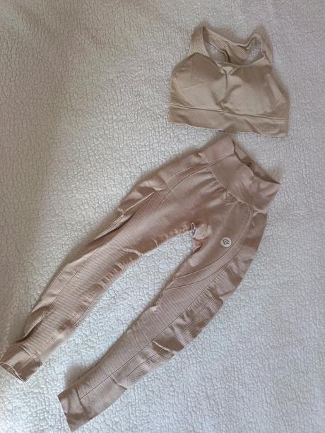 Fitness set leginy+top, s