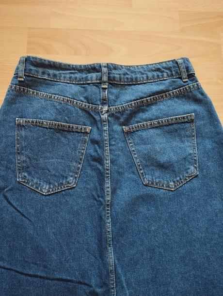 Riflová dlhá sukňa shein, 40