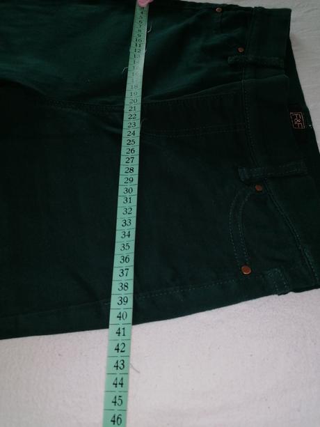 Smaragdovozelené džegínsy, f&f,s