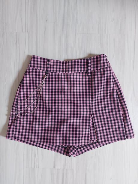Kockovaná sukňa / kraťase, bershka,36