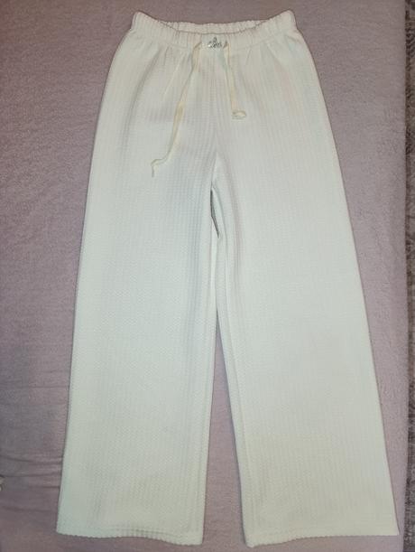 Zateplené široké nohavice, 146