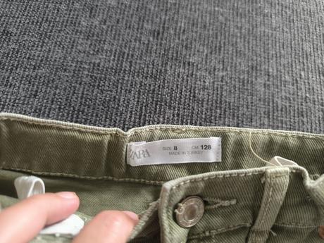 Detská riflova sukňa, zara,128