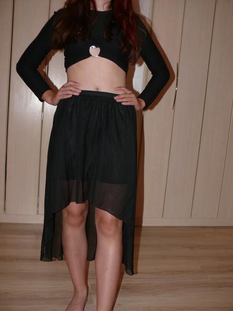 Asymetrická sukna s-m, s