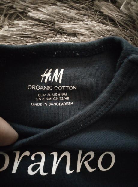 Chlapčenské bodycko branko, h&m,74