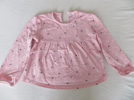 Ružová vzorová bavlnená blúzka, tesco,86