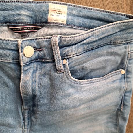 Elastické skinny rifle s/m, tommy hilfiger,s