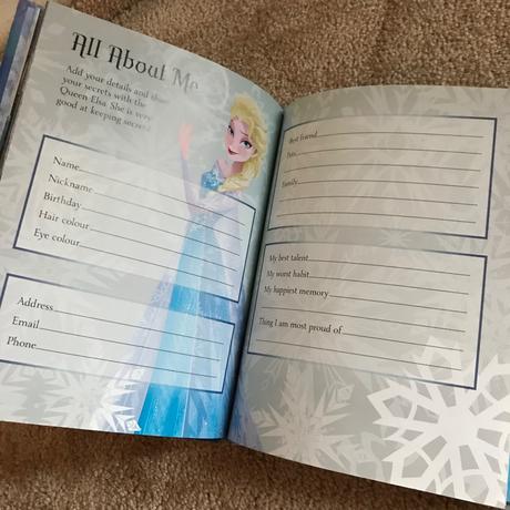 Kniha / dennik frozen v anglictine, 