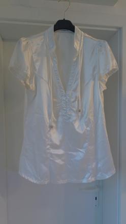 Sik satenova bluzka s kratkym rukavom,  s, m