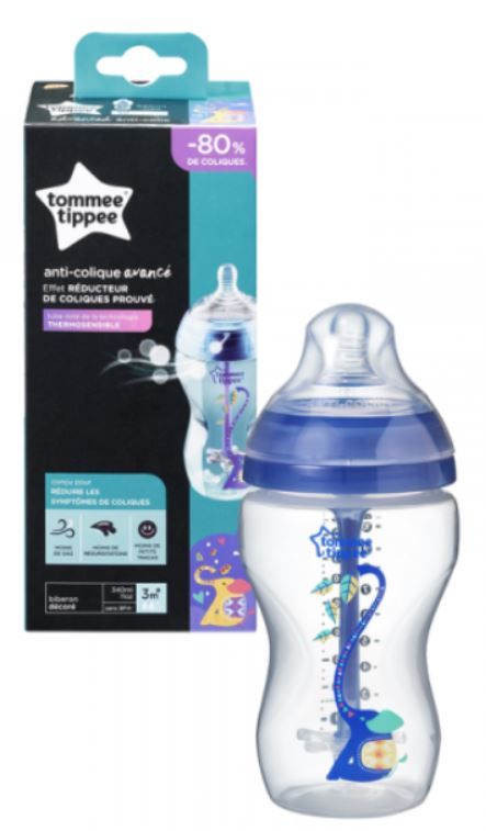 Tommee tippee cumlíková fľaša plastová anti-colic, tommee tippee