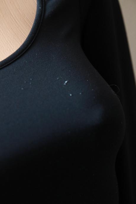 Čierne body tričko, xs, xs
