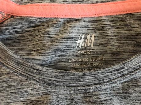 Športové tričko, h&m,134